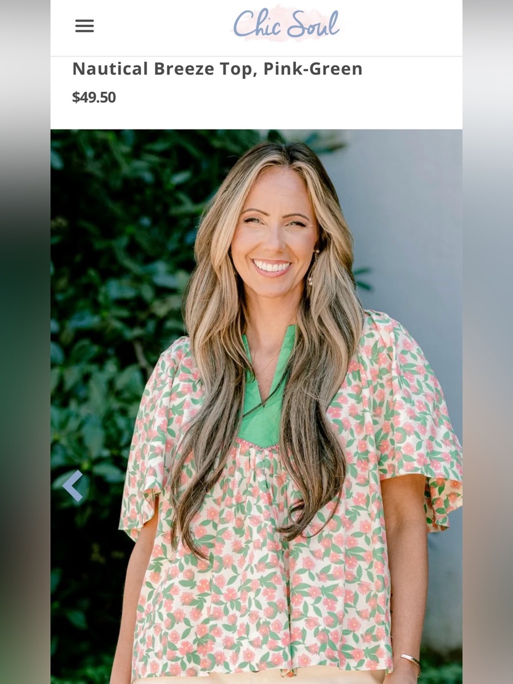 Chic Soul Nautical Breeze Top